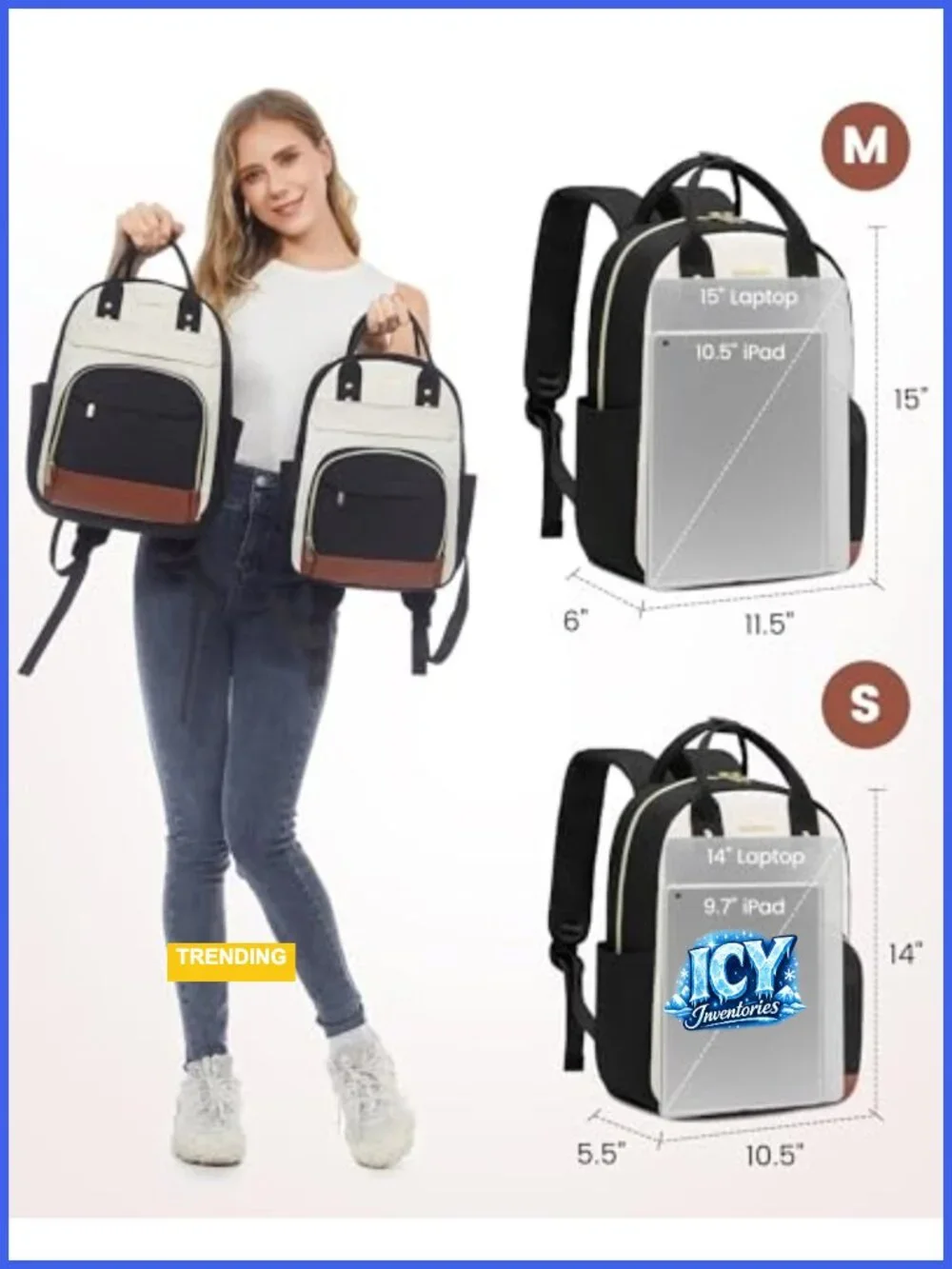 Women's Mini Nylon Backpack Purse Travel Work Bag